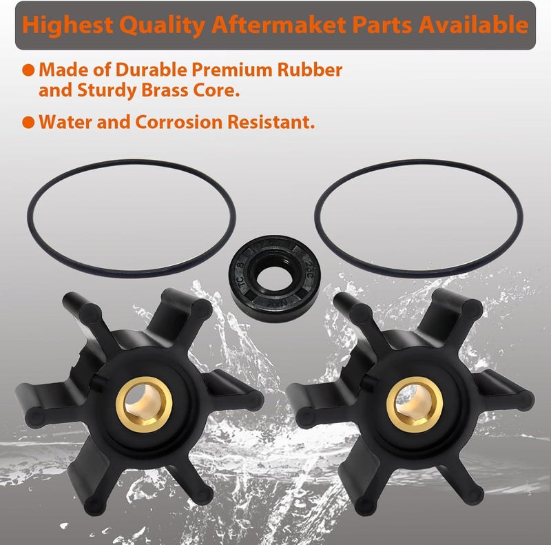 MINIMARU Impeller & O-Ring Kit & Oil Seal Complete Repair Kit, Fully Compatible with Milwaukee M18 Transfer Pumps, Replaces 49-16-2771 (2 impeller set) - Image 3